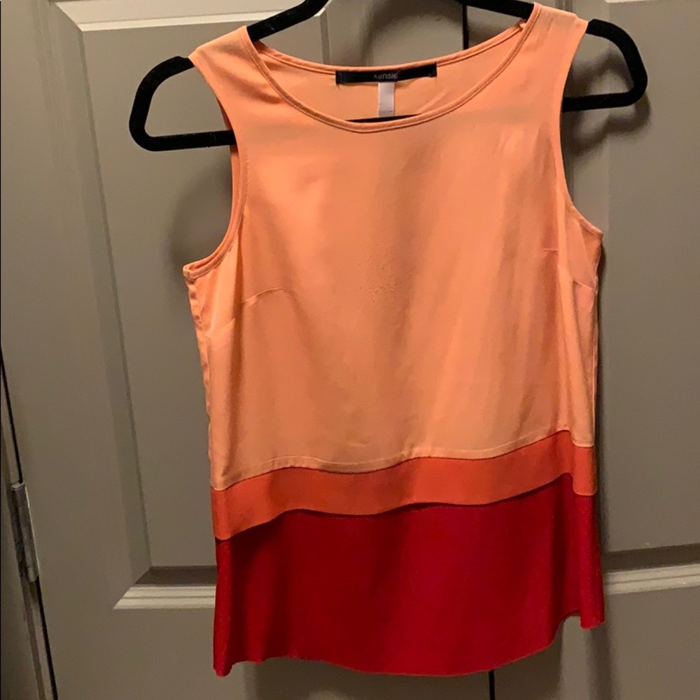 Kensie color block tank blouse